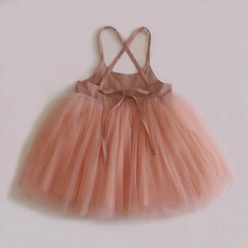 Summer Baby Girl Princess Dress Toddler Kids Mesh Tutu Dresses Children Birthday Party Clothes