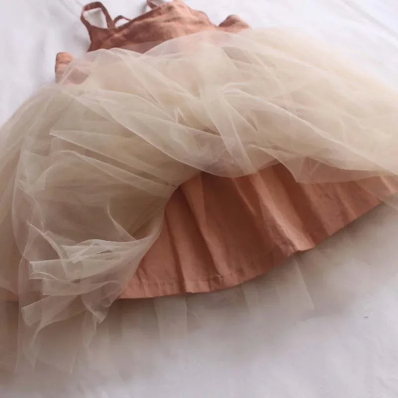 Summer Baby Girl Princess Dress Toddler Kids Mesh Tutu Dresses Children Birthday Party Clothes