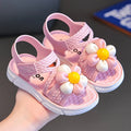 2026 New Summer Children Slippers Flower Pattern Lithe Comfort Sandal For Aged 2-8 Girls Non-slip Seabeach Flip Flops