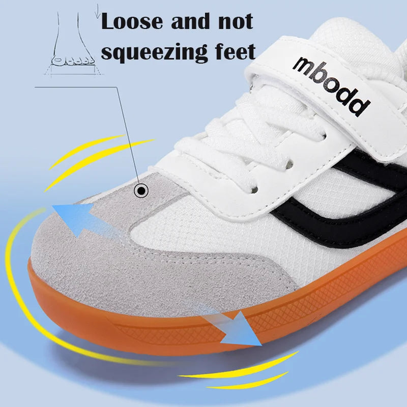 Children's Breathable Mesh Sneakers, Wide Last Zero Restraint Shoes for Natural Barefoot Feeling, Healthy Foot Development