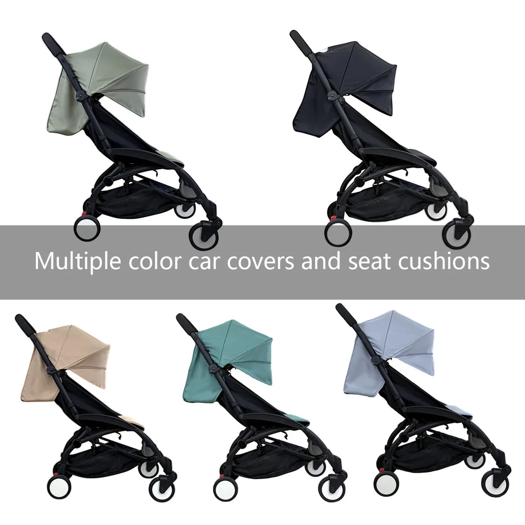 3pcs/set 175 Canopy Cover Seat Cushion Compatible With Babyzen YOYO Cover Seat Mattress With Zipper Pocket Stroller Accessories